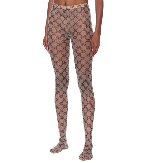 gucci strumpfhose gg muster|gucci lace tights.